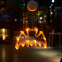 Happy Halloween Party Decorations Witch Hat Spider Ghost LED Lights for Halloween Home Bar Store Window Lights Hanging Ornament