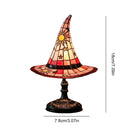 Witch Hat Table Lamp Modern Stained Glass With Usb Luxury Resin Warm Creative Night Light Hotel Lamps Bedroom Bedside Decoration