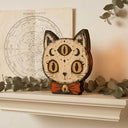 Vintage Halloween Indoor Decor, Halloween Cat Wooden Block, Skull, Black Cat, Primitive Halloween Decoration