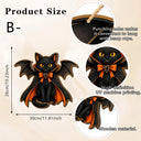 New Halloween Wooden Decorations with White-Clad Ghost Themes for Creating a Spooky Atmosphere, Holiday Outdoor Porch Decorations