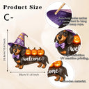 New Halloween Wooden Decorations with White-Clad Ghost Themes for Creating a Spooky Atmosphere, Holiday Outdoor Porch Decorations