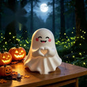 6 pieces of creative and funny ghost Halloween decorations, mini healing ornaments, suitable for desktop decoration and gifting