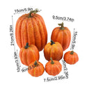 7pcs Halloween Artificial Pumpkin decorations Artificial pumpkin maple leavesAutumn Party Harvest Festival home ornaments