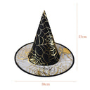 Witch Hat Halloween Decoration Supplies Witch Hat Children Adult Prom Party Dress Up Mesh Wizard Magics Hat for Party