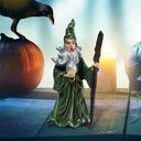 Wizard Witch Statue Sand Desktop Resin Ornaments Halloween Decoration Table Figurine Sand Ornaments Gifts for Indoor Home Decor