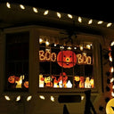 Battery Powered Halloween Ghost LED String Lights Warm White Spooky Glow DIY Hanging Prop Decor Light For  Home Holiday Party