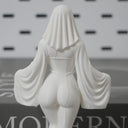 A 12cm ghost ornament, 3D printed white dress ghost decoration, funny Halloween indoor and outdoor decoration