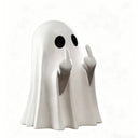 Cute and quirky ghost desktop ornament, Halloween personality, little devil decoration, home party atmosphere, statue