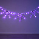 Halloween LED String Light Spider Web Ghost Festival Atmosphere Light for Haunted House Party Decoration Colorful Lighting