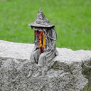 Witch Solar Energy Lamp Witch Solar LED Lawn Light Resin Garden Courtyard Decoration Lights Sculpture Figurines Dropshipping