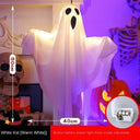 Halloween Glowing White Ghost LED Hanging Ghosts Horror Props with Fairy Light Indoor Outdoor Haunted House Halloween Decoration