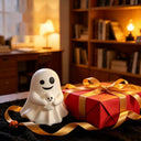 6 pieces of creative and funny ghost Halloween decorations, mini healing ornaments, suitable for desktop decoration and gifting
