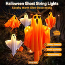 Halloween Decorations Outdoor Indoor Halloween Party Spooky Ghost String Lights LED Fairy Lights Yard Garden Interior Decorate