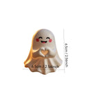 6 pieces of creative and funny ghost Halloween decorations, mini healing ornaments, suitable for desktop decoration and gifting