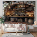 Witch kitchen background banner, universal electric decoration for Halloween parties, outdoor scene decoration