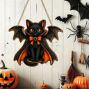 New Halloween Wooden Decorations with White-Clad Ghost Themes for Creating a Spooky Atmosphere, Holiday Outdoor Porch Decorations