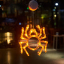 Happy Halloween Party Decorations Witch Hat Spider Ghost  LED Lights for Halloween Home Bar Store Window Lights Hanging Ornament
