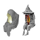 Witch Solar Energy Lamp Witch Solar LED Lawn Light Resin Garden Courtyard Decoration Lights Sculpture Figurines Dropshipping