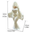 A 12cm Ghost Ornament, 3D Printed White Dress Ghost Decoration, Funny Halloween Indoor and Outdoor Decoration