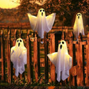 LED Flying Ghost Halloween Decorations, Light Up Flying Hanging Ghosts for Indoor Outdoor Garden Party, Halloween Ornament Gifts