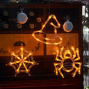 Happy Halloween Party Decorations Witch Hat Spider Ghost  LED Lights for Halloween Home Bar Store Window Lights Hanging Ornament