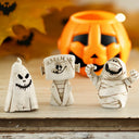 Pumpkin Head Ghost Halloween Scene Decoration Tide Play Resin Ornaments Desktop Decorations Small Ornaments Party Decoration